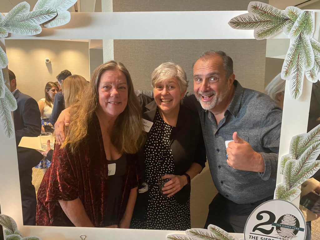 Three Sierra Fund leaders together at the twentieth-anniversary celebration