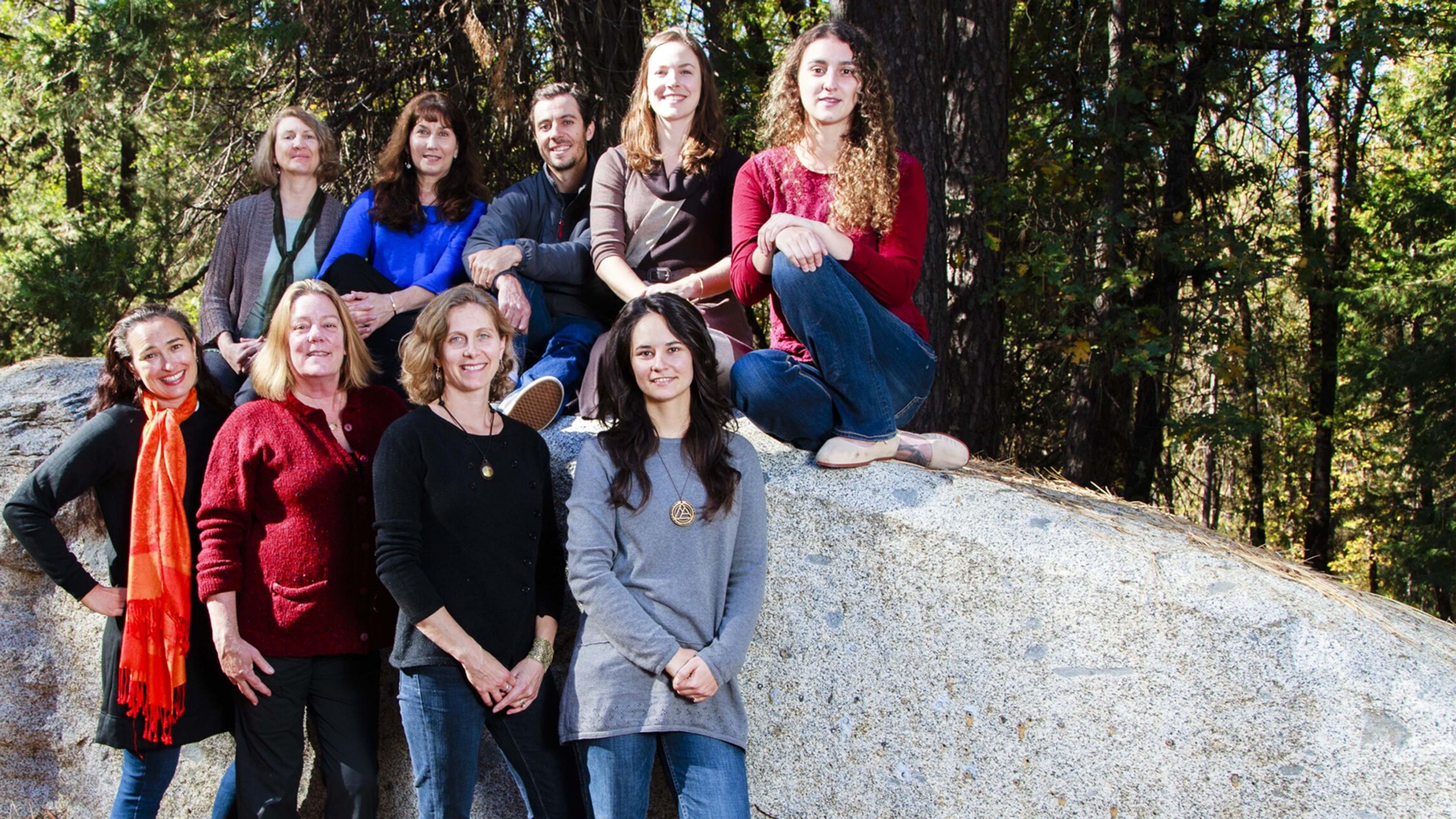 The Sierra Fund staff gathered outdoors in 2017